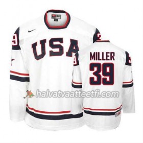 Reebok Miesten NHL Premier Olympic-USA Team Pelipaita Ryan Miller #39 Premier Valkoinen Paita