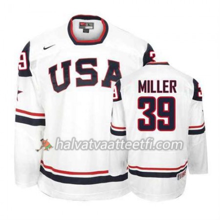 Reebok Miesten NHL Premier Olympic-USA Team Pelipaita Ryan Miller #39 Premier Valkoinen Paita Reebok Miesten NHL Premier Olympic-USA Team Pelipaita Ryan Miller #39 Premier Valkoinen Paita