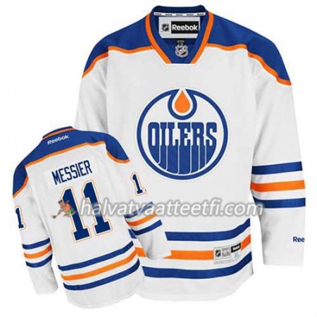 Reebok Miesten NHL Edmonton Oilers Pelipaita Mark Messier #11 Vieras Valkoinen Reebok Miesten NHL Edmonton Oilers Pelipaita Mark Messier #11 Vieras Valkoinen