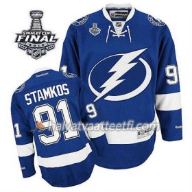 Lasten NHL Tampa Bay Lightning Pelipaita Steven Stamkos #91 Koti Sininen 2015 Stanley Cup