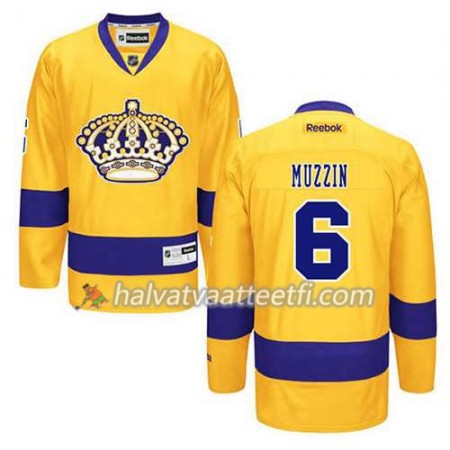Reebok Miesten NHL Los Angeles Kings Pelipaita Jake Muzzin #6 Kolmas Kulta Reebok Miesten NHL Los Angeles Kings Pelipaita Jake Muzzin #6 Kolmas Kulta