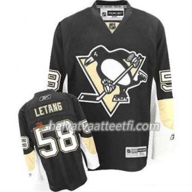 Reebok Miesten NHL Pittsburgh Penguins Pelipaita Kris Letang 58 Musta Koti