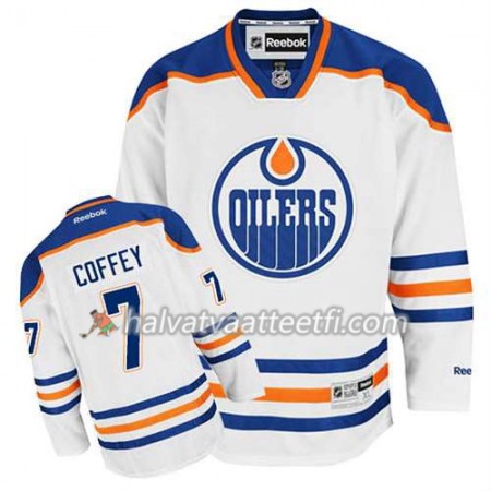 Reebok Miesten NHL Edmonton Oilers Pelipaita Paul Coffey #7 Vieras Valkoinen Reebok Miesten NHL Edmonton Oilers Pelipaita Paul Coffey #7 Vieras Valkoinen