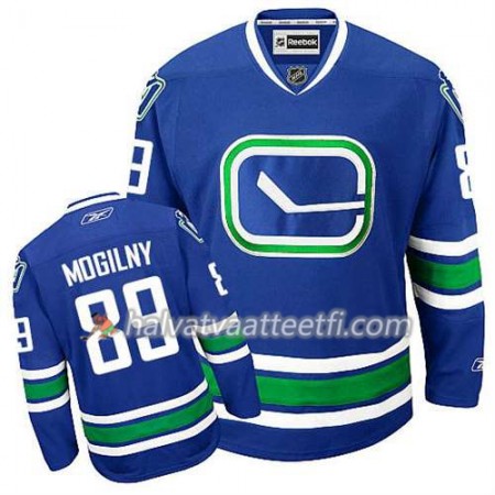 Reebok Miesten NHL Vancouver Canucks Pelipaita Alexander Mogilny #89 Kolmas Sininen