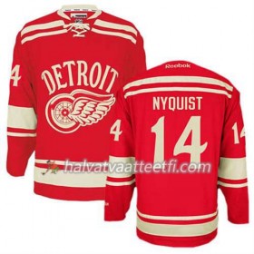 Reebok Miesten NHL Detroit Red Wings Pelipaita Gustav Nyquist #14 2014 Winter Classic Punainen