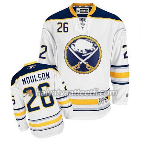 Reebok Miesten NHL Buffalo Sabres Pelipaita Matt Moulson #26 Vieras Valkoinen