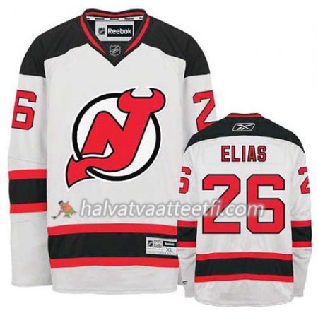 Reebok Miesten NHL New Jersey Devils Pelipaita Patrik Elias #26 Vieras Valkoinen