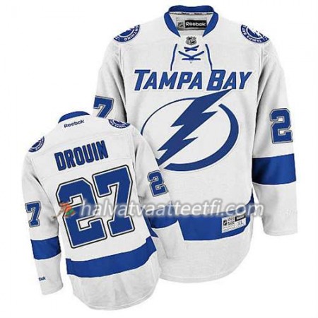 Reebok Miesten NHL Tampa Bay Lightning Pelipaita Jonathan Drouin #27 Vieras Valkoinen