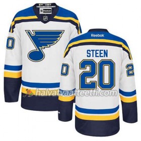 Reebok Miesten NHL St. Louis Blues Pelipaita Alexander Steen #20 Vieras Valkoinen