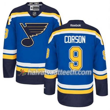 Reebok Miesten NHL St. Louis Blues Pelipaita Shayne Corson #9 Koti Sininen