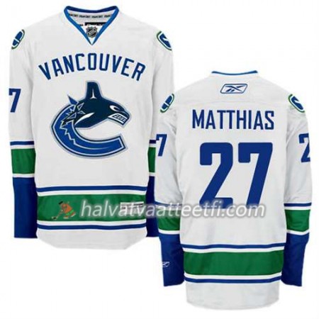 Reebok Miesten NHL Vancouver Canucks Pelipaita Shawn Matthias #27 Vieras Valkoinen Reebok Miesten NHL Vancouver Canucks Pelipaita Shawn Matthias #27 Vieras Valkoinen
