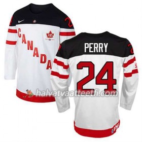 Reebok Miesten NHL Premier Olympic-Canada Team Pelipaita Corey Perry #24 100th Anniversary Valkoinen Paita
