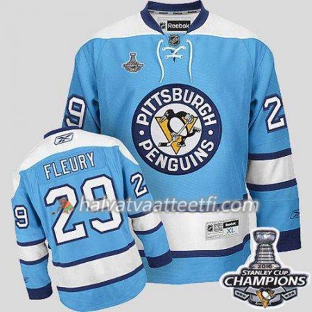 Reebok NHL Pittsburgh Penguins Pelipaita Marc-Andre Fleury 29 Sininen 2016 Stanley Cup Reebok NHL Pittsburgh Penguins Pelipaita Marc-Andre Fleury 29 Sininen 2016 Stanley Cup