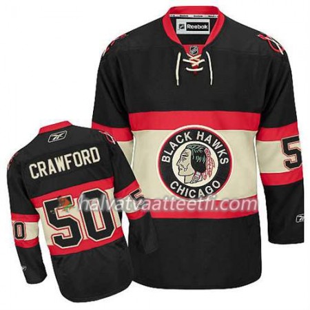 Reebok Miesten NHL Chicago Blackhawks Pelipaita Corey Crawford #50 Uusi Kolmas Musta Reebok Miesten NHL Chicago Blackhawks Pelipaita Corey Crawford #50 Uusi Kolmas Musta