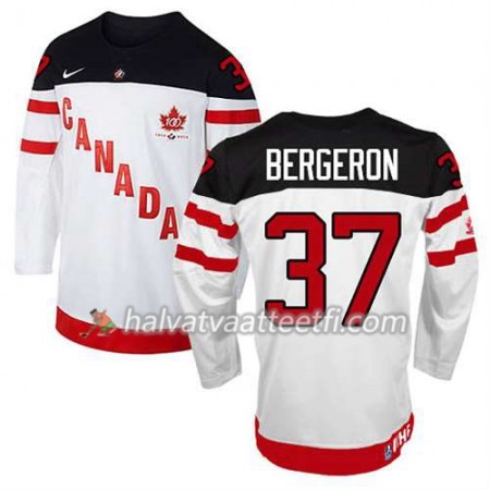 Reebok Miesten NHL Premier Olympic-Canada Team Pelipaita Patrice Bergeron #37 100th Anniversary Valkoinen Paita