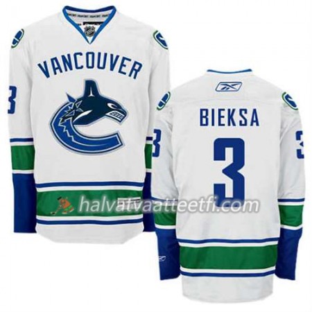 Reebok Miesten NHL Vancouver Canucks Pelipaita Kevin Bieksa #3 Vieras Valkoinen Reebok Miesten NHL Vancouver Canucks Pelipaita Kevin Bieksa #3 Vieras Valkoinen
