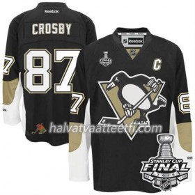 Reebok NHL Pittsburgh Penguins Pelipaita Sidney Crosby #87 Musta Koti 2016 Stanley Cup