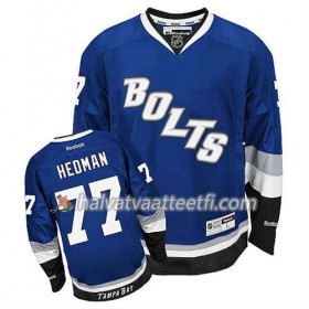 Reebok Miesten NHL Tampa Bay Lightning Pelipaita Victor Hedman #77 Kolmas Sininen