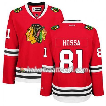 Reebok Miesten NHL Chicago Blackhawks Pelipaita Marian Hossa #81 Koti Punainen