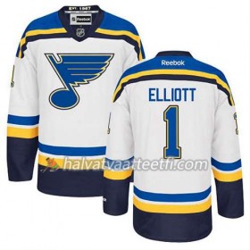 Reebok Miesten NHL St. Louis Blues Pelipaita Brian Elliott #1 Vieras Valkoinen