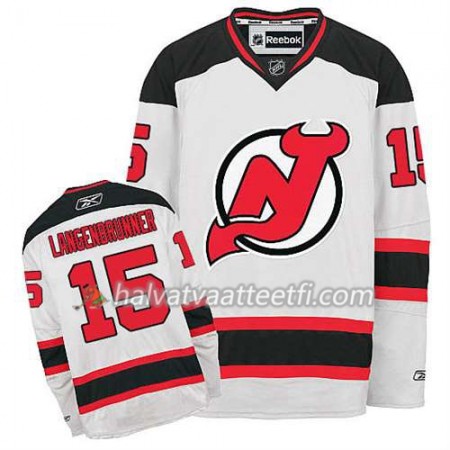 Reebok Miesten NHL New Jersey Devils Pelipaita Jamie Langenbrunner #15 Vieras Valkoinen
