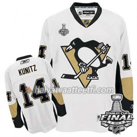 Reebok NHL Pittsburgh Penguins Pelipaita Chris Kunitz #14 Valkoinen Vieras 2016 Stanley Cup