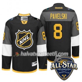 2016 All Star NHL Premier-San Jose Sharks Pelipaita Joe Pavelski #8 Musta Paita