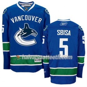 Reebok Miesten NHL Vancouver Canucks Pelipaita Luca Sbisa #5 Koti Sininen