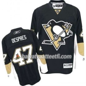 Reebok Miesten NHL Pittsburgh Penguins Pelipaita Simon Despres 47 Musta Koti
