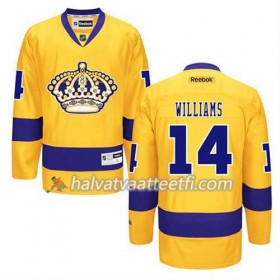Reebok Miesten NHL Los Angeles Kings Pelipaita Justin Williams #14 Kolmas Kulta