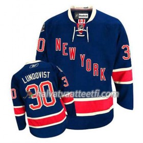 Reebok Miesten NHL New York Rangers Pelipaita Henrik Lundqvist #30 Kolmas Sininen