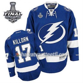 Reebok Miesten NHL Tampa Bay Lightning Pelipaita Alex Killorn #17 Koti Sininen 2015 Stanley Cup