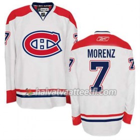 Reebok Miesten NHL Montreal Canadiens Pelipaita Howie Morenz #7 Vieras Valkoinen