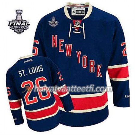 Reebok Miesten NHL New York Rangers Pelipaita Martin St. Louis #26 Kolmas Sininen 2014 Stanley Cup Reebok Miesten NHL New York Rangers Pelipaita Martin St. Louis #26 Kolmas Sininen 2014 Stanley Cup