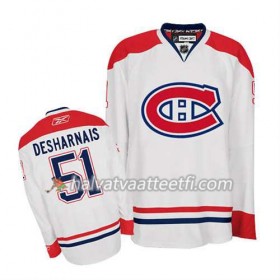 Reebok Miesten NHL Montreal Canadiens Pelipaita David Desharnais #51 Vieras Valkoinen