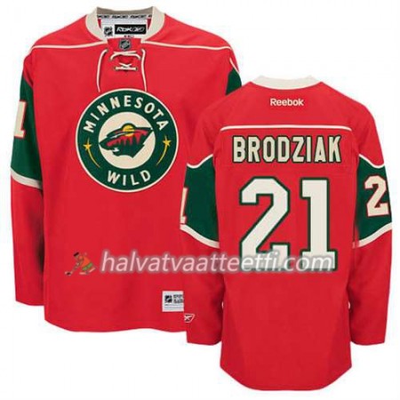 Reebok Miesten NHL Minnesota Wild Pelipaita Kyle Brodziak #21 Koti Punainen