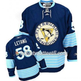 Reebok Miesten NHL Pittsburgh Penguins Pelipaita Kris Letang 58 Sininen Kolmas