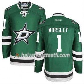 Reebok Miesten NHL Dallas Stars Pelipaita Gump Worsley #1 Koti Vihreä