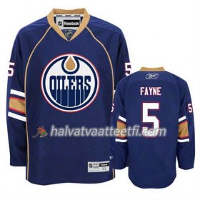 Reebok Miesten NHL Edmonton Oilers Pelipaita Mark Fayne #5 Kolmas Sininen