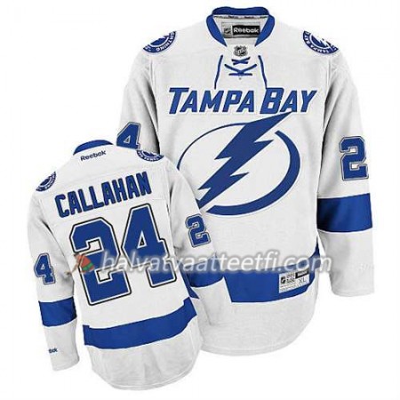 Reebok Miesten NHL Tampa Bay Lightning Pelipaita Ryan Callahan #24 Vieras Valkoinen Reebok Miesten NHL Tampa Bay Lightning Pelipaita Ryan Callahan #24 Vieras Valkoinen