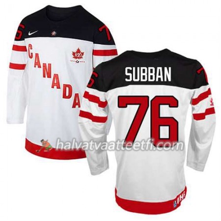 Reebok Miesten NHL Premier Olympic-Canada Team Pelipaita P.K Subban #76 100th Anniversary Valkoinen Paita