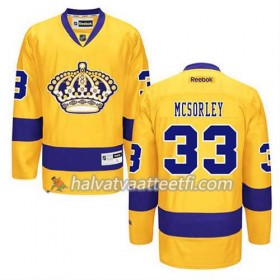 Reebok Naisten NHL Los Angeles Kings Pelipaita Marty Mcsorley #33 Premier Kolmas Kulta