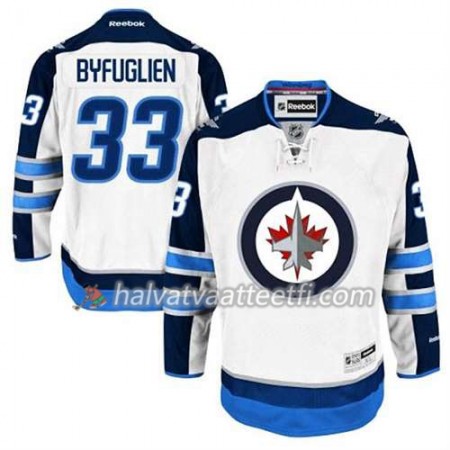 Reebok Miesten NHL Winnipeg Jets Pelipaita Dustin Byfuglien #33 Vieras Valkoinen