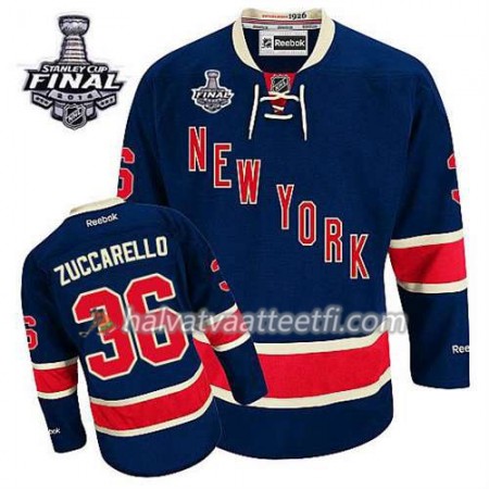 Reebok Miesten NHL New York Rangers Pelipaita Martin St. Louis #36 Kolmas Sininen 2014 Stanley Cup