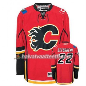 Reebok Miesten NHL Calgary Flames Pelipaita Devin Setoguchi #22 Koti Valkoinen