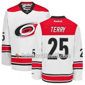 Reebok Miesten NHL Carolina Hurricanes Pelipaita Chris Terry #25 Vieras Valkoinen