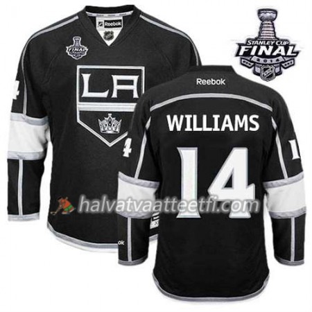 Reebok Miesten NHL Los Angeles Kings Pelipaita Justin Williams #14 Koti Musta 2014 Stanley Cup Reebok Miesten NHL Los Angeles Kings Pelipaita Justin Williams #14 Koti Musta 2014 Stanley Cup