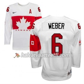 Reebok Miesten NHL Premier Olympic-Canada Team Pelipaita Shea Weber #6 Koti Valkoinen Paita