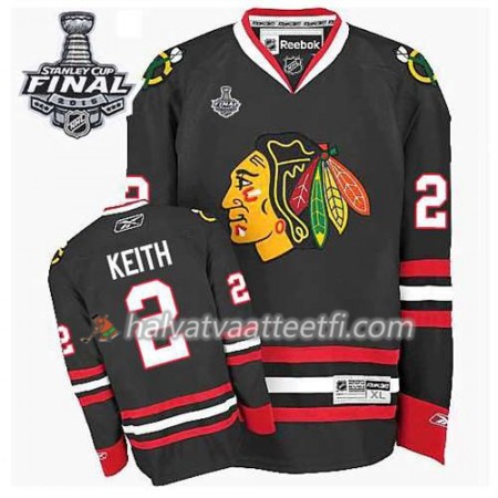 Reebok Miesten NHL Chicago Blackhawks Pelipaita Duncan Keith #2 Kolmas Musta 2015 Stanley Cup Reebok Miesten NHL Chicago Blackhawks Pelipaita Duncan Keith #2 Kolmas Musta 2015 Stanley Cup