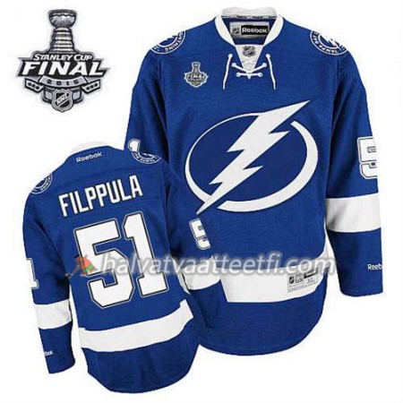 Reebok Miesten NHL Tampa Bay Lightning Pelipaita Tyler Johnson #51 Koti Sininen 2015 Stanley Cup Reebok Miesten NHL Tampa Bay Lightning Pelipaita Tyler Johnson #51 Koti Sininen 2015 Stanley Cup